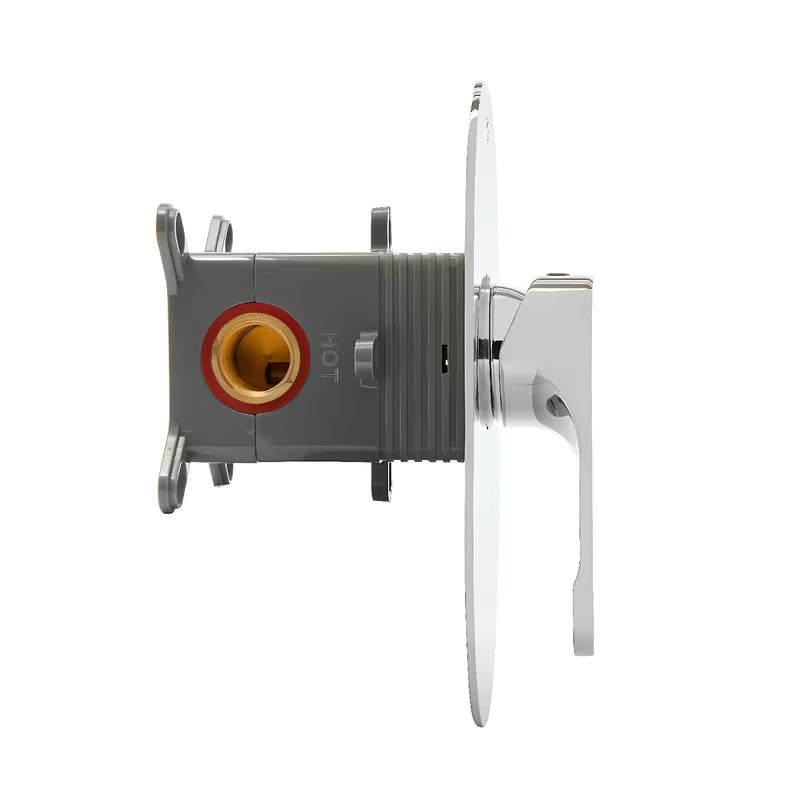 Podžbukna jednoručna baterija miješalica za tuš SAT Fusion u kromiranoj izvedbi pro čist minimalistički izgled kupaonice.