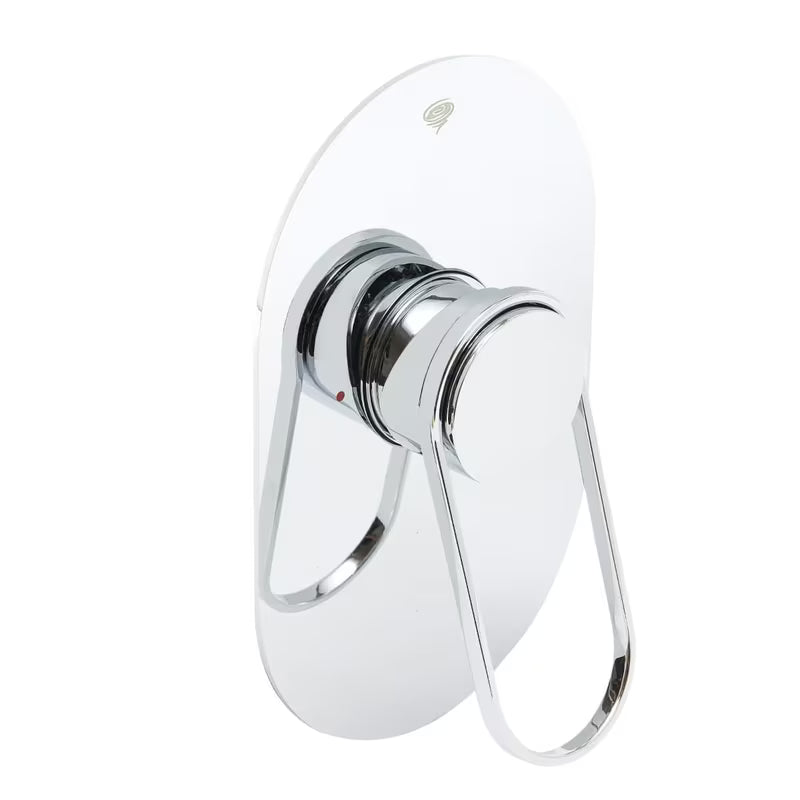 Podžbukna jednoručna baterija miješalica za tuš SAT Fusion u krom izvedbi pro modernu tuš kabina