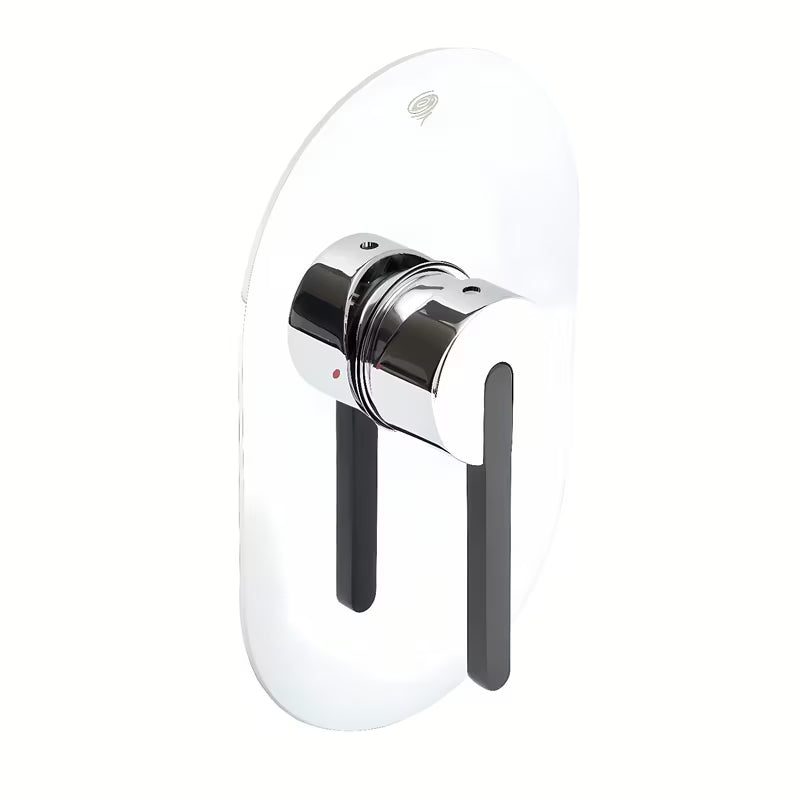 Podžbukna jednoručna baterija miješalica za tuš SAT Fusion u krom izvedbi s minimalističkim dizajnom