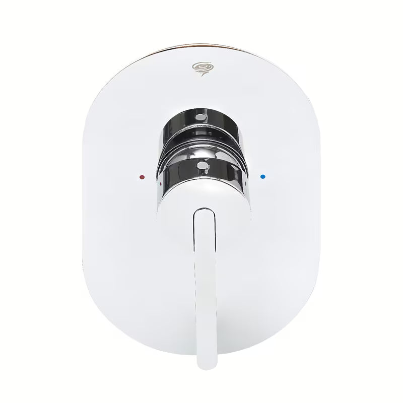 Podžbukna jednoručna baterija miješalica za tuš SAT Fusion u krom izvedbi pro modernu kupaonicu