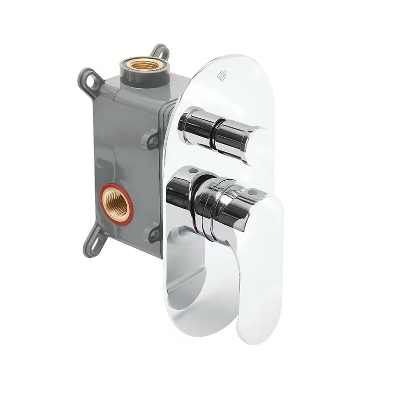 Podžbukna tuš i miješalica za kadu SAT Fusion u krom izvedbi s jednoručnim upravljanjem