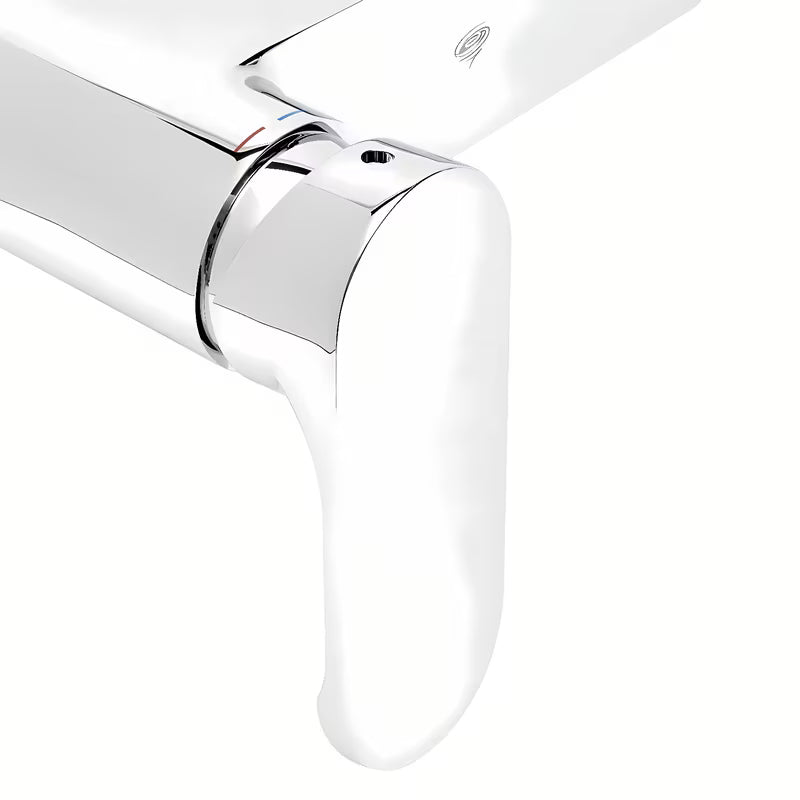 Kromirani zidna jednoručna baterija miješalica za tuš SAT Fusion bez tuš seta