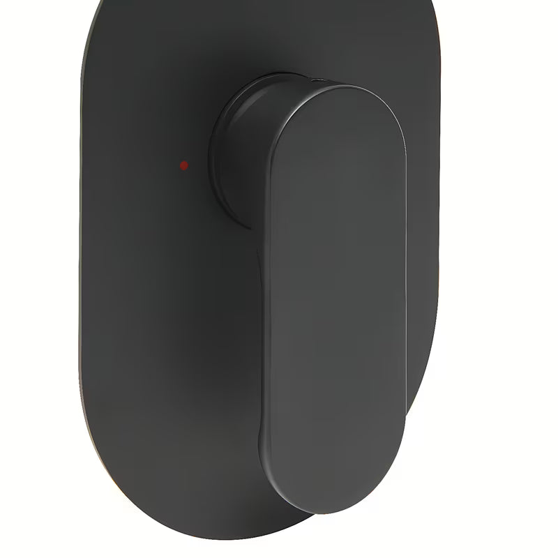 Podžbukna jednoručna baterija miješalica za tuš SAT Fusion u mat crnoj boji