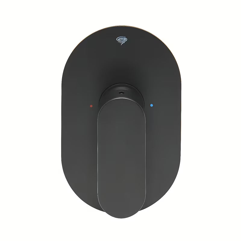 Podžbukna jednoručna baterija miješalica za tuš SAT Fusion u mat crnoj boji