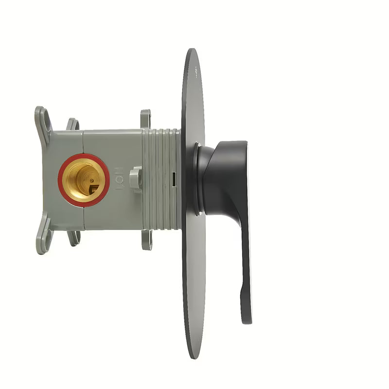 Podžbukna jednoručna baterija miješalica za tuš SAT Fusion u mat crnoj boji