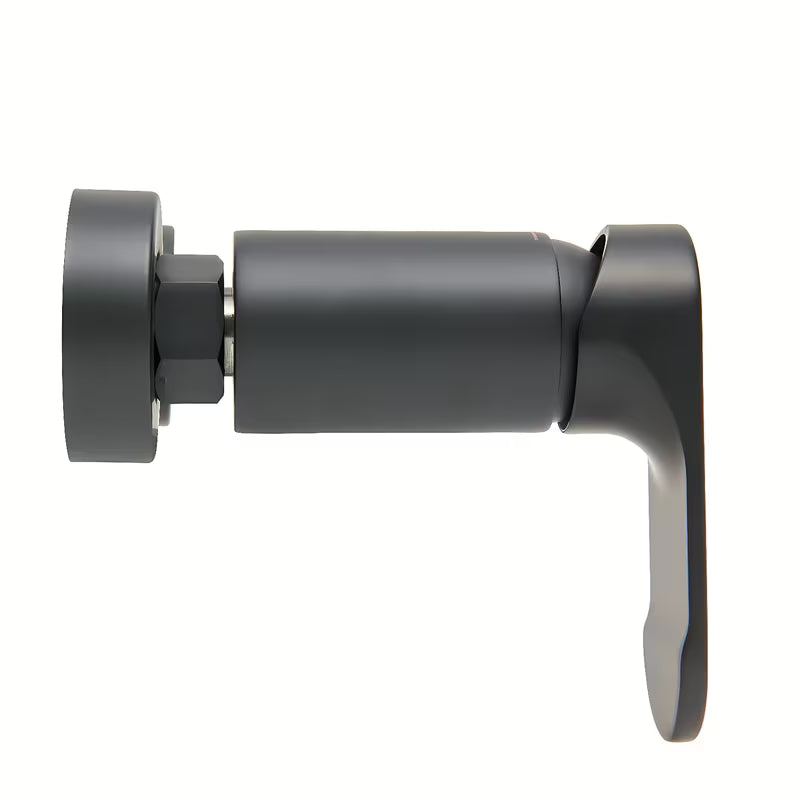 Zidna jednoručna baterija miješalica za tuš SAT Fusion u mat crnoj boji bez tuš seta.