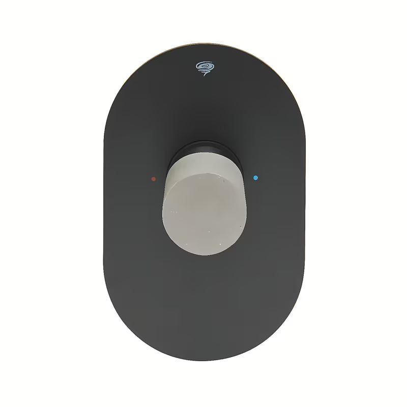 Podžbukna miješalica za tuš SAT Fusion s mat završnom obradom i betonskom ručicom pro modernu industrijsku kupaonicu.