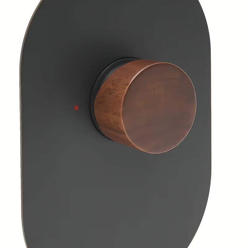 Podžbukna miješalica za tuš SAT Fusion s ručicom u dekoru tamnog drva i krom izvedbi