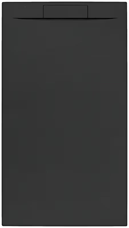 Pravokutna tuš kada SAT Fusion 100x80 cm od lijevanog mramora u boji grafito