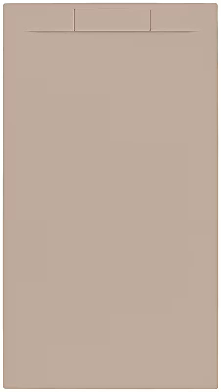 Pravokutna tuš kada SAT Fusion 160x80 cm od lijevanog mramora u boji moka