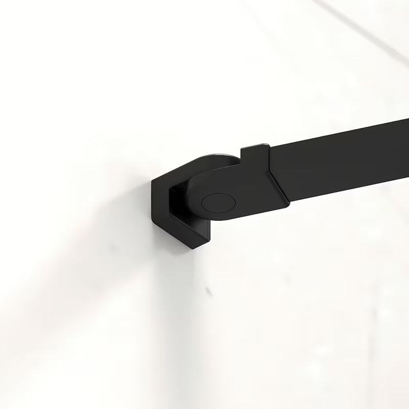 Kvadratna tuš kabina SAT Fusion 90 x 90 cm u crnoj mat boji s prozirnim staklom i Easyclean obradom