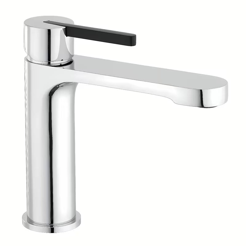 Miješalica za Umivaonik SAT Fusion u krom izvedbi s crnim detaljima