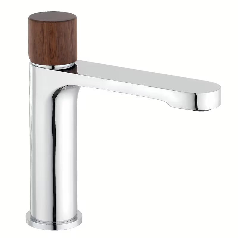 SAT Fusion miješalica za umivaonik bez odvoda s ručicom u dekoru tamnog drva