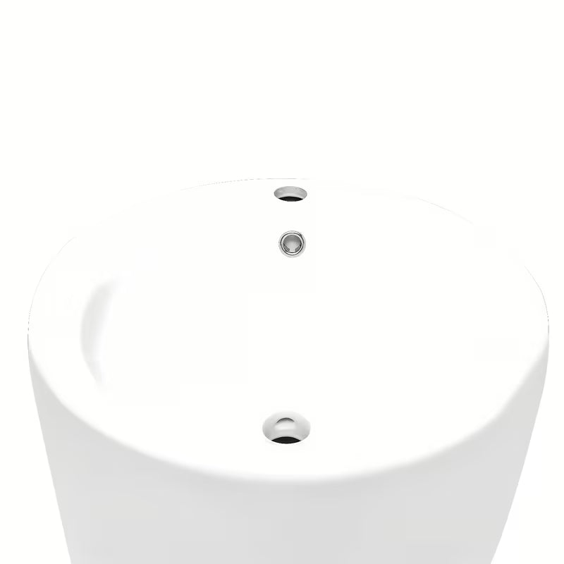 Samostojeći keramički umivaonik SAT Fusion u bijeloj boji, promjera 50 cm