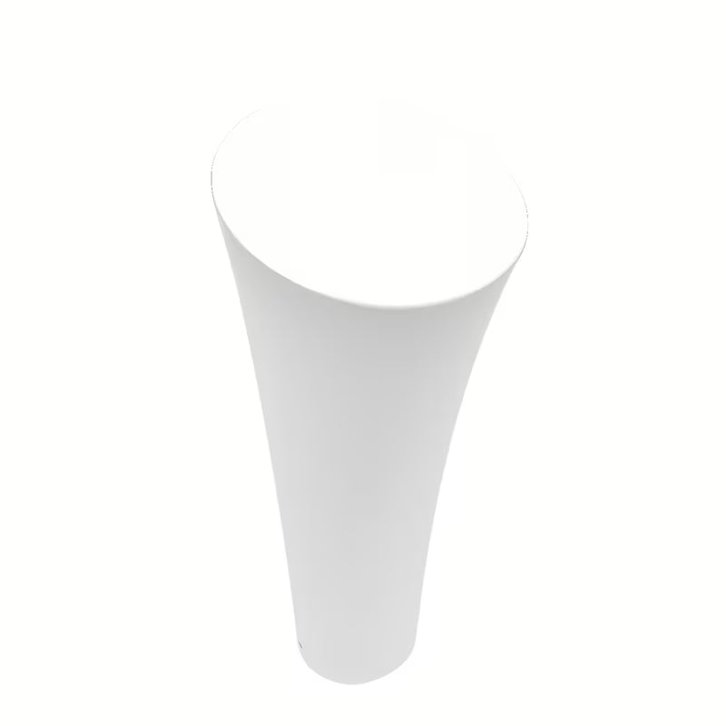 Samostojeći keramički umivaonik SAT Fusion u bijeloj boji, promjera 42,5 cm i visine 95 cm.