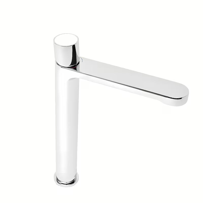 Visoka miješalica za Umivaonik SAT Fusion u krom izvedbi sa štedljivim perlatorom.