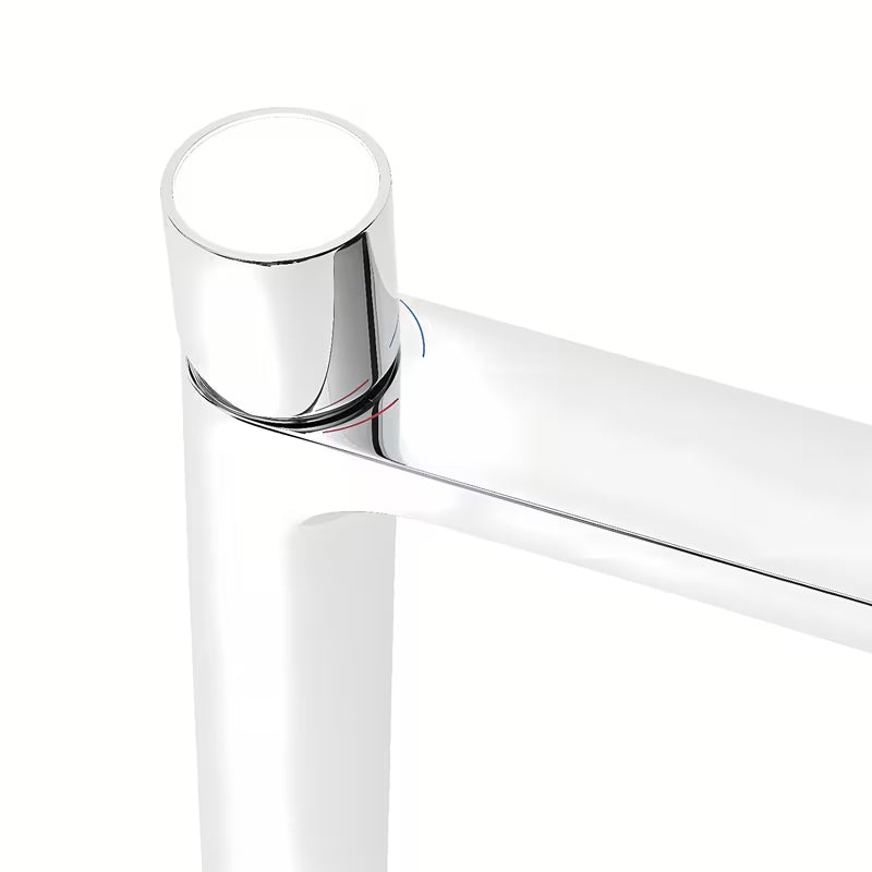 Visoka miješalica za Umivaonik SAT Fusion u krom izvedbi sa štedljivim perlatorom.