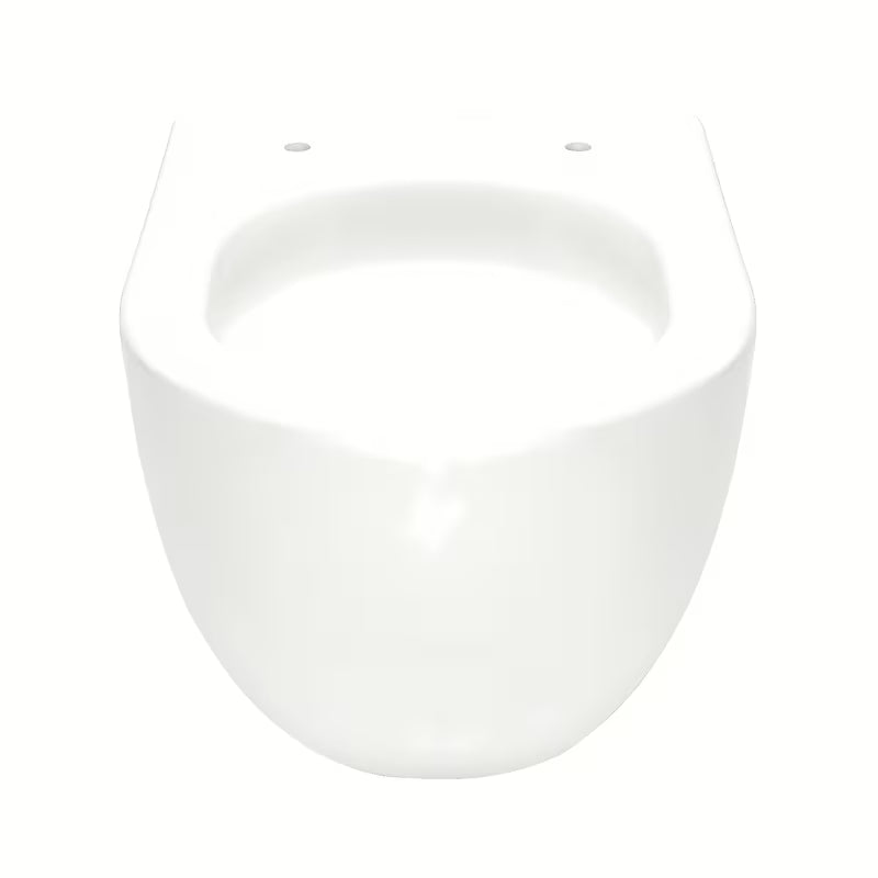 Bijeli viseća WC školjka SAT Fusion s vrtložnim ispiranjem i sjedalom soft Close sa skrivenim pričvršćenjem.