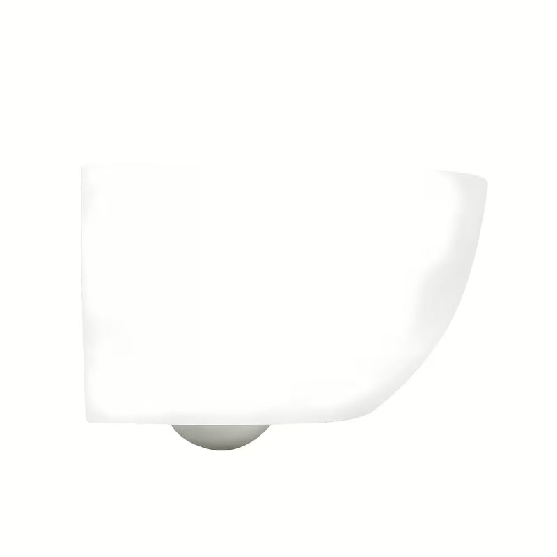 Bijeli viseća WC školjka SAT Fusion s vrtložnim ispiranjem i sjedalom soft Close sa skrivenim pričvršćenjem.