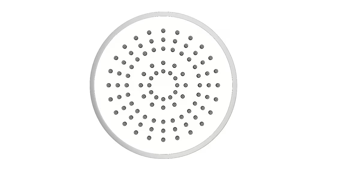 Plastična nadglavni tuš SAT u krom izvedbi sa silikonskim mlaznicama