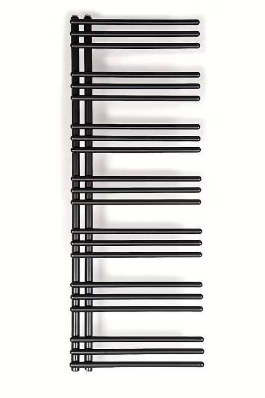 Kombinirani radijator SAT Hto 50x134 cm u crnoj mat boji sa središnjim priključkom