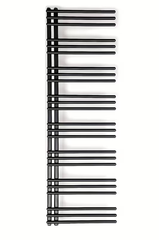 Kombinirani radijator SAT Hto 154x50 cm u crnoj mat boji sa središnjim priključkom