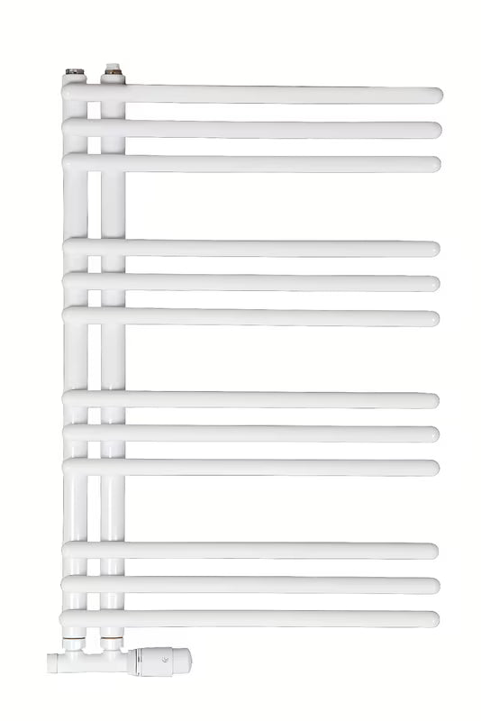 Bijeli kombinirani radijator SAT Hto 50x74 cm sa središnjim priključkom