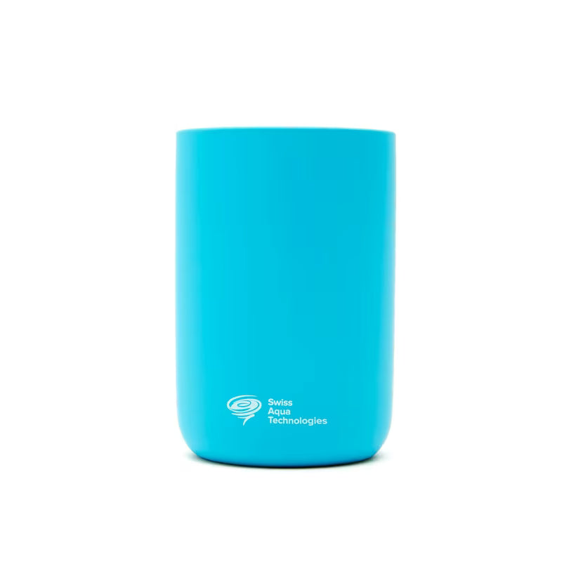 Tirkizni mat samostojeći držač četkica za zube SAT Infinitio od keramike.