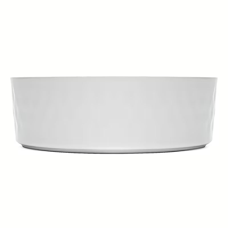 Sjajni bijeli keramički umivaonik na ploču SAT Infinitio 36 x 36 cm bez preljeva