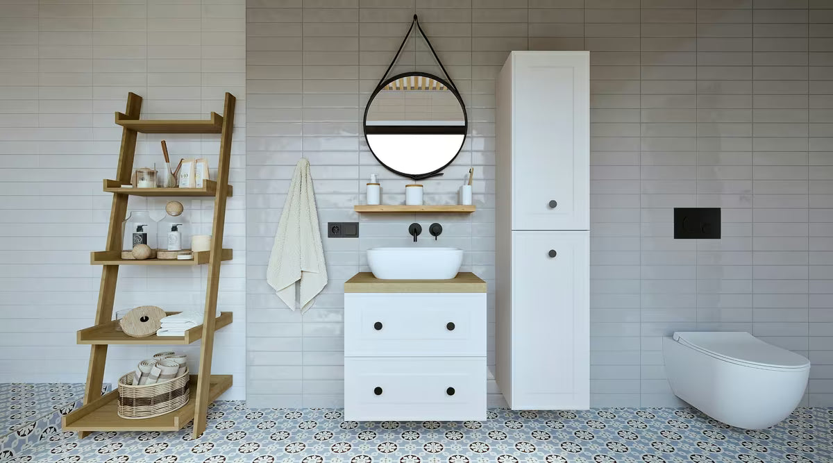 Mat bijeli keramički umivaonik na ploču SAT Infinitio bez preljeva dimenzija 45,5x32,5 cm.