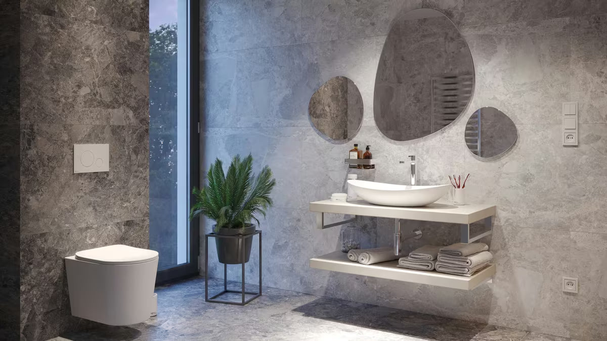 Bijeli keramički umivaonik na ploču SAT Infinitio bez preljeva dimenzija 61,5x36 cm