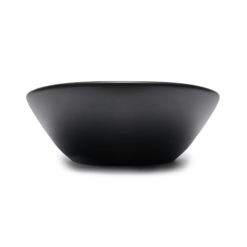 Mat crni keramički umivaonik na ploču SAT Infinitio bez preljeva 61,5x36 cm