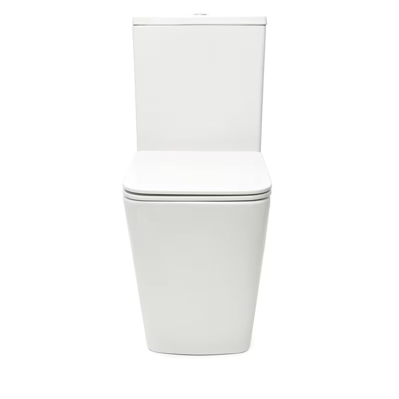 Bijeli samostojeći WC kombi SAT Infinitio bez sustava za ispiranje s wc daskom i štedljivim DualFlush ispiranjem