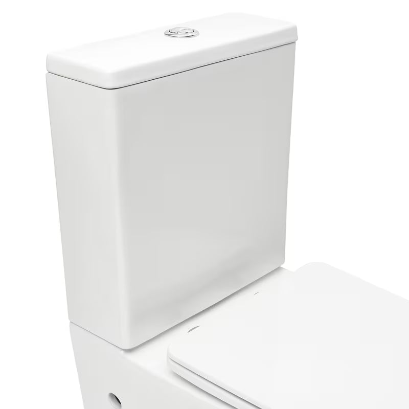 Bijeli samostojeći WC kombi SAT Infinitio bez sustava za ispiranje s wc daskom i štedljivim DualFlush ispiranjem