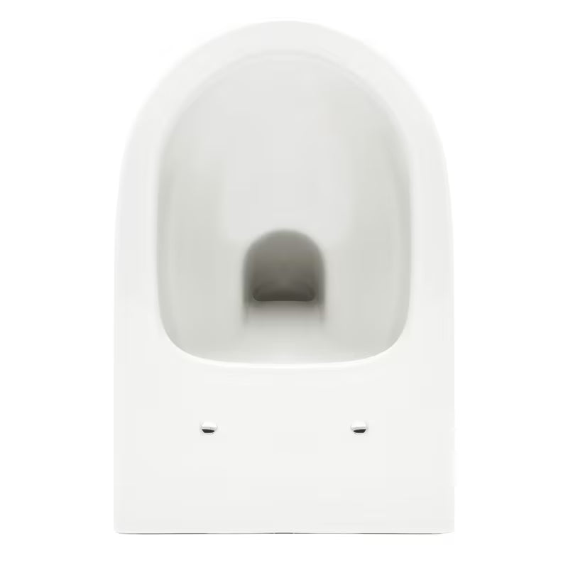 Bijeli viseća WC školjka SAT Infinitio s bezrubnim ispiranjem Rim-Ex i sjedalom sa soft Close.