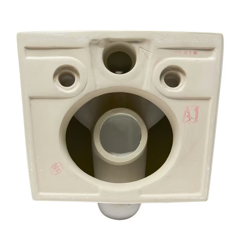 Bijeli viseća WC školjka SAT Infinitio pravokutnog oblika s wc daskom soft Close sa skrivenim pričvršćenjem