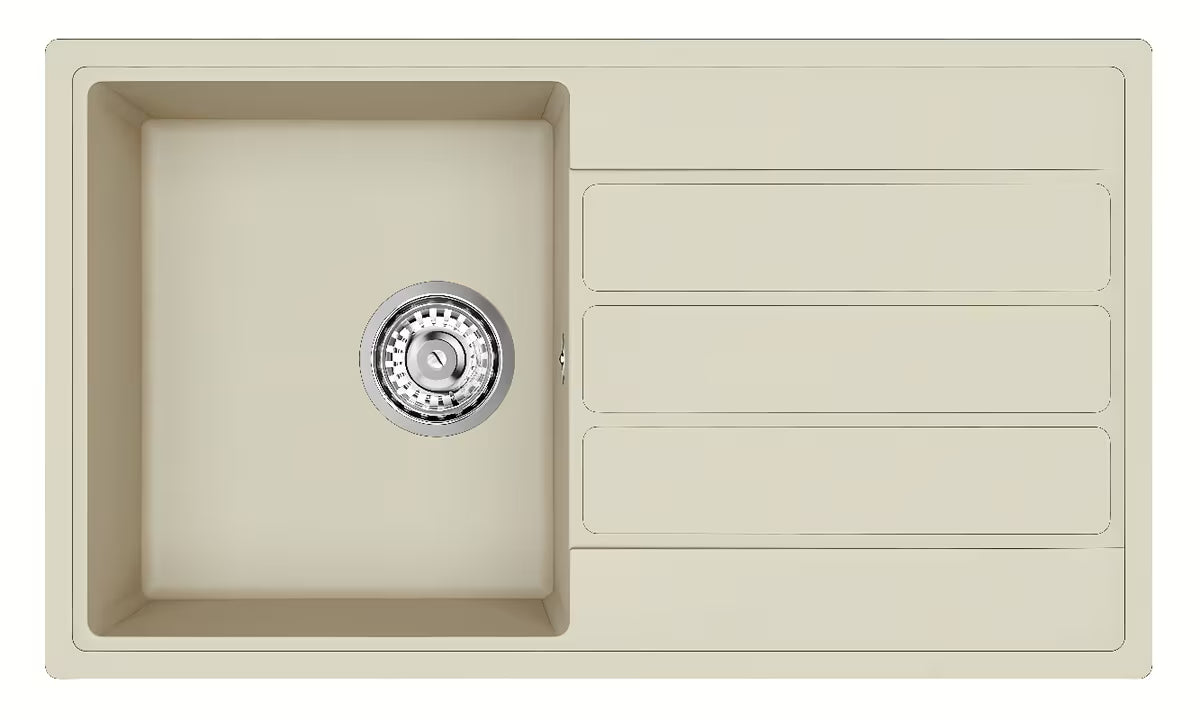 Granitni sudoper SAT s ocjeđivačem u boji jasmina pro montaža na radnu ploču