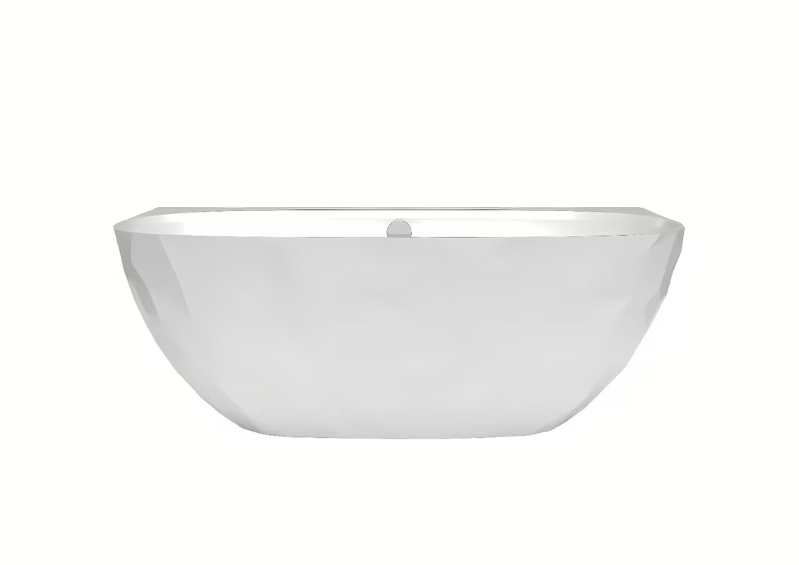 Samostojeća kada za zid SAT Meda 160x80 cm od lijevanog mramora, u lijevoj i desnoj izvedbi