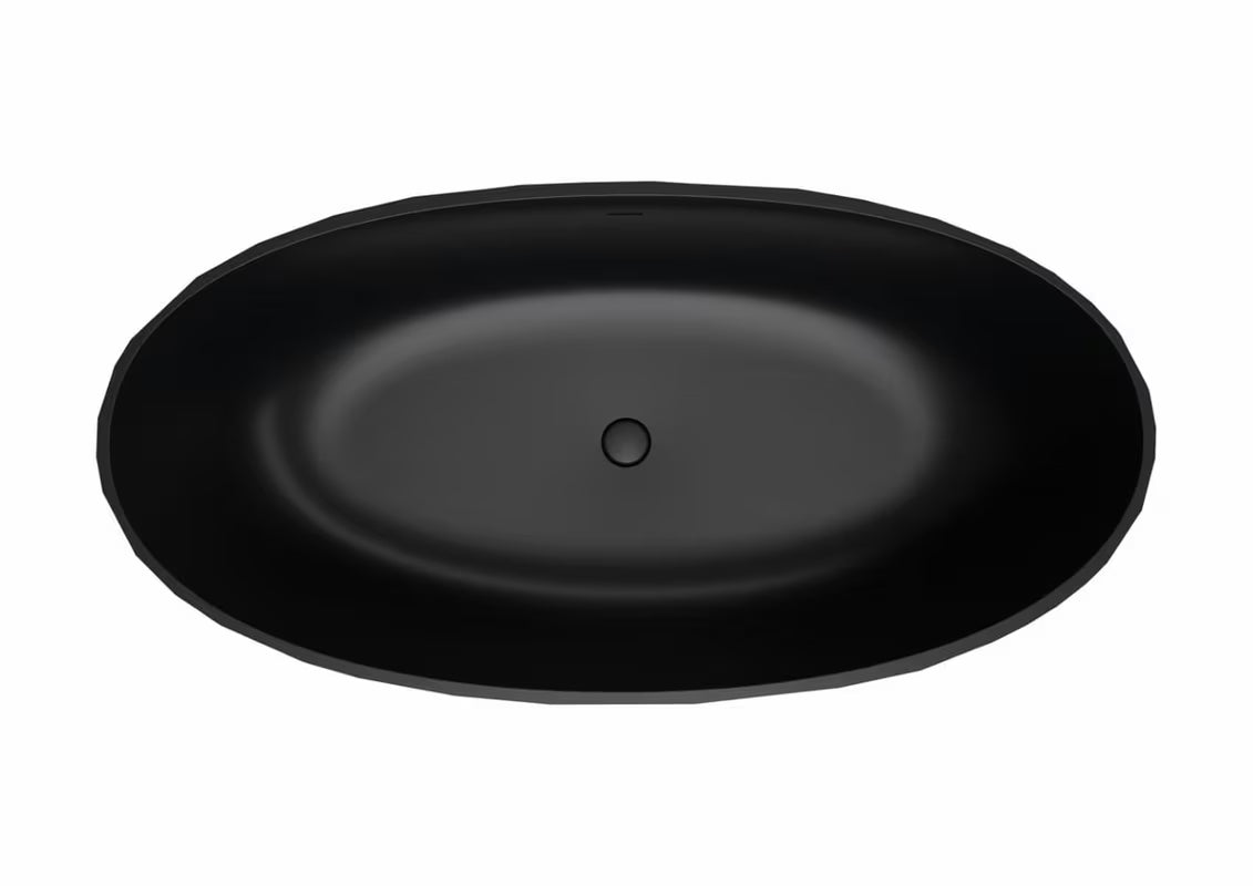 Samostojeći crna kada SAT Meda od lijevanog mramora u lijevoj i desnoj izvedbi.