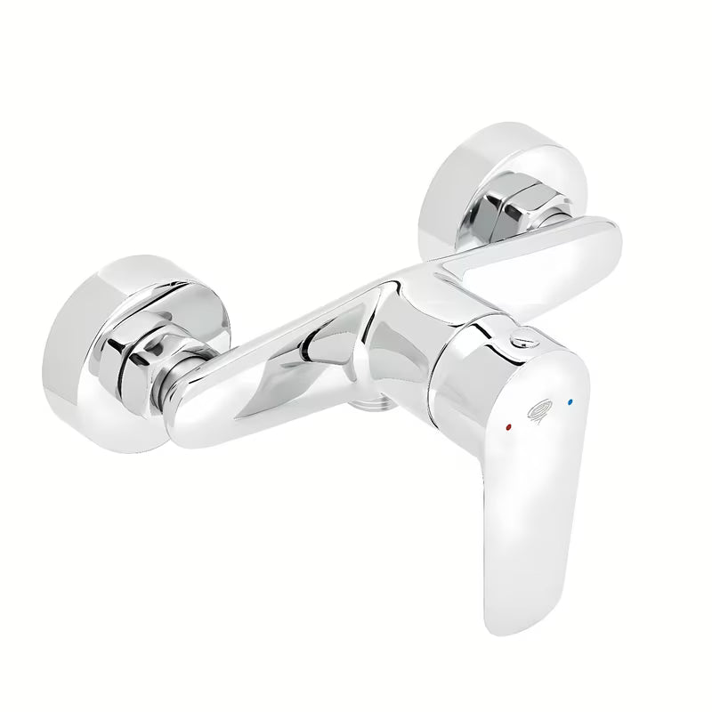 Kromirana jednoručna baterija miješalica za tuš SAT Mood pro za zidnu montažu bez tuš seta.