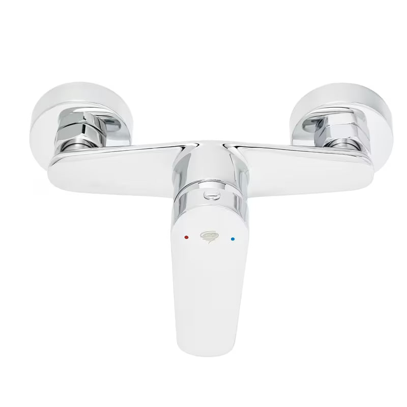 Kromirana jednoručna baterija miješalica za tuš SAT Mood pro za zidnu montažu bez tuš seta.