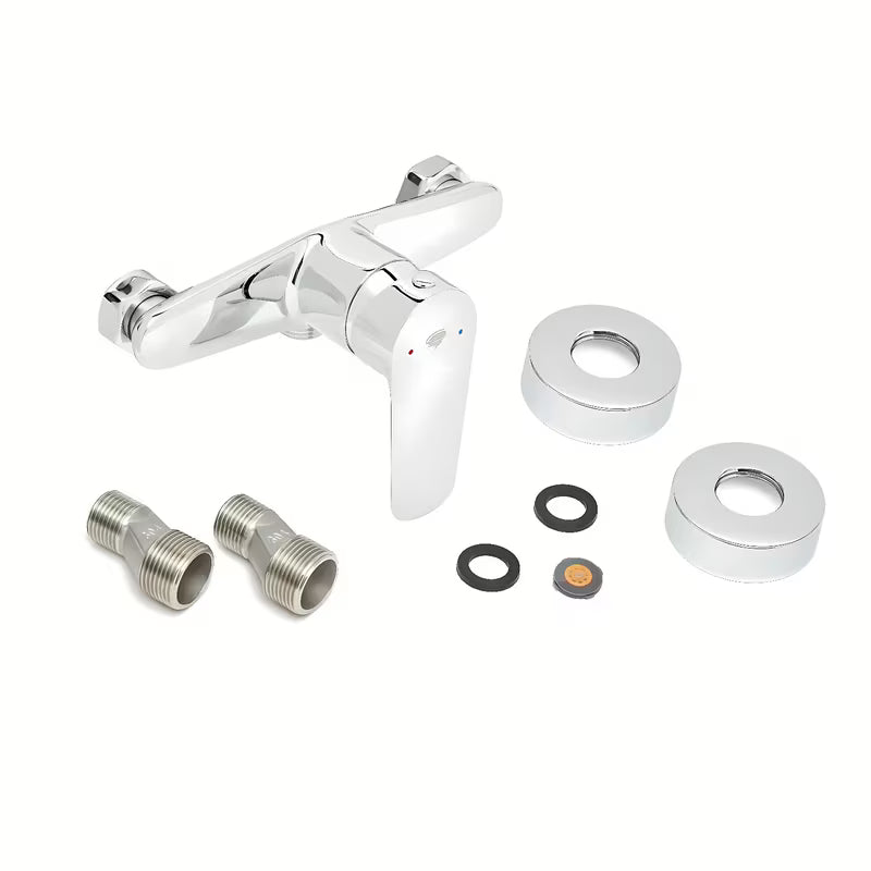 Kromirana jednoručna baterija miješalica za tuš SAT Mood pro za zidnu montažu bez tuš seta.