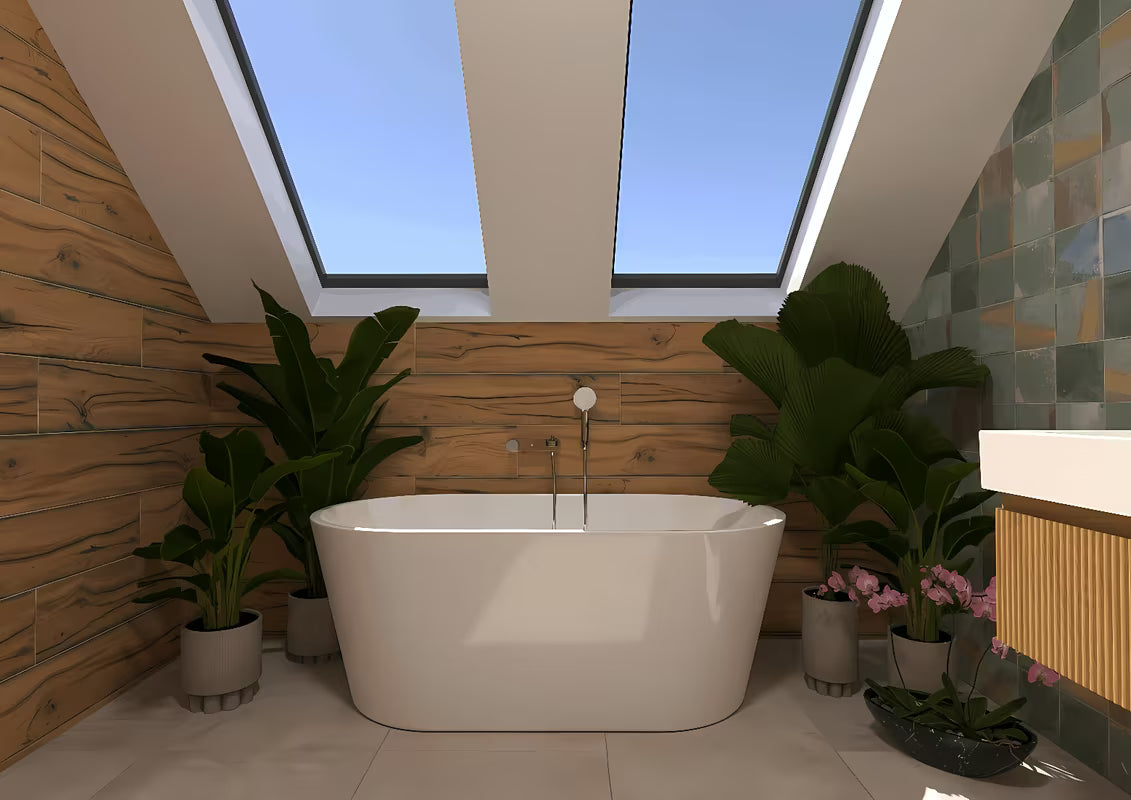 Samostojeći akrilna kada SAT Mood 150x75 cm s mogućnošću lijeve i desne izvedbe.