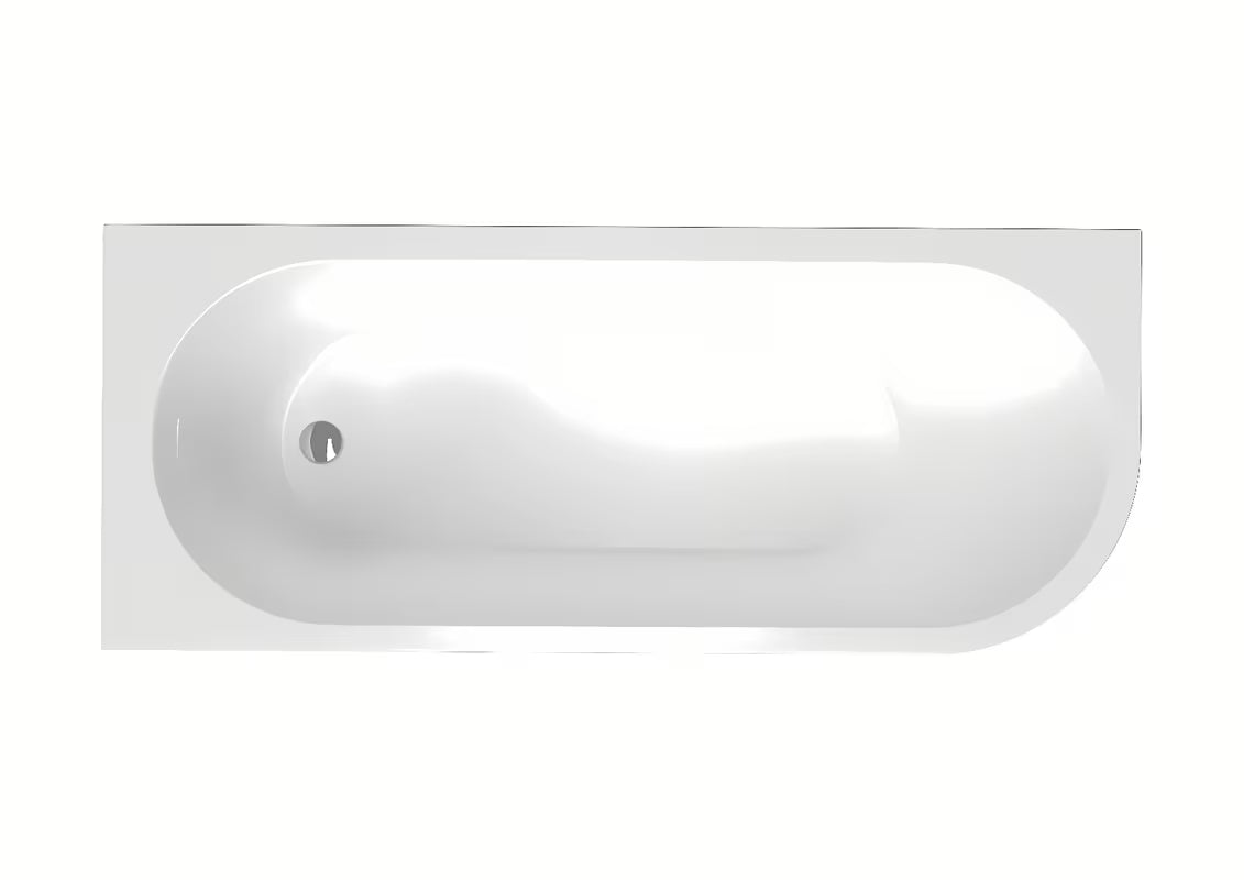 Samostojeći kutna kada SAT Mood u lijevoj izvedbi 170x70 cm od akrila