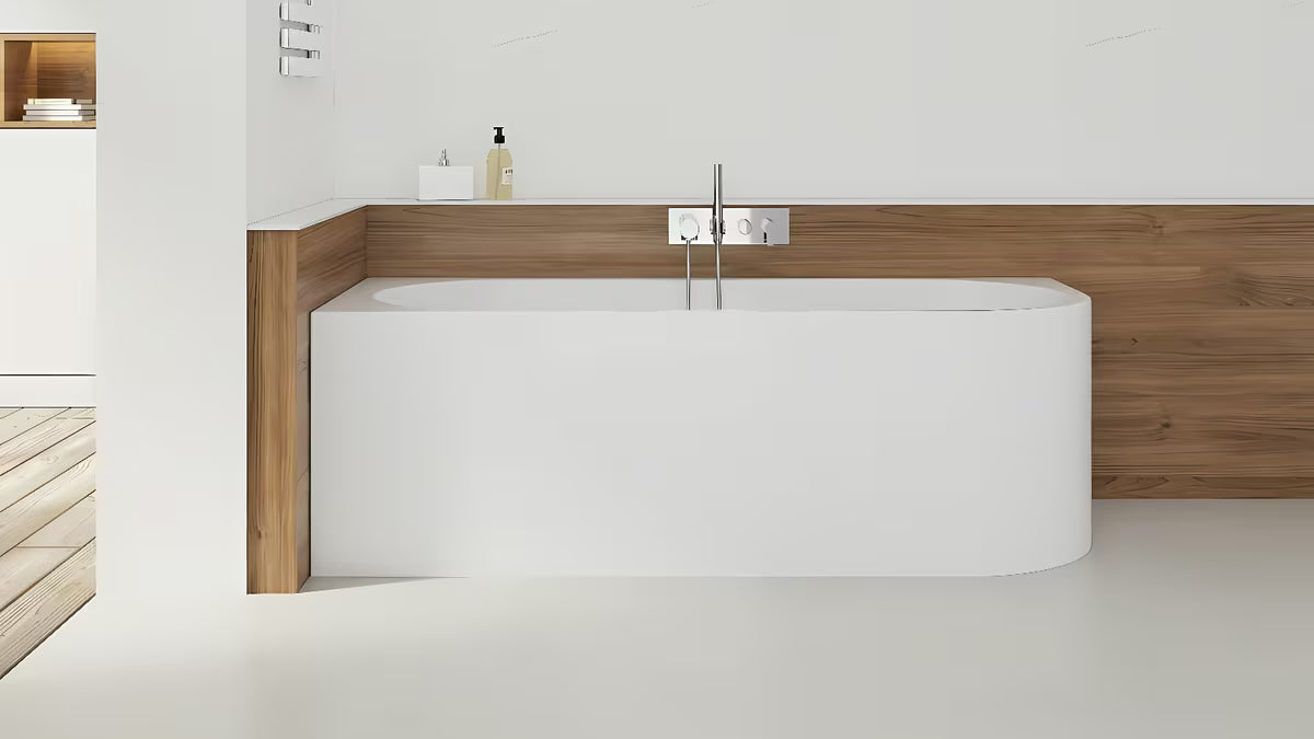 Samostojeći kutna kada SAT Mood u lijevoj izvedbi 170x70 cm od akrila