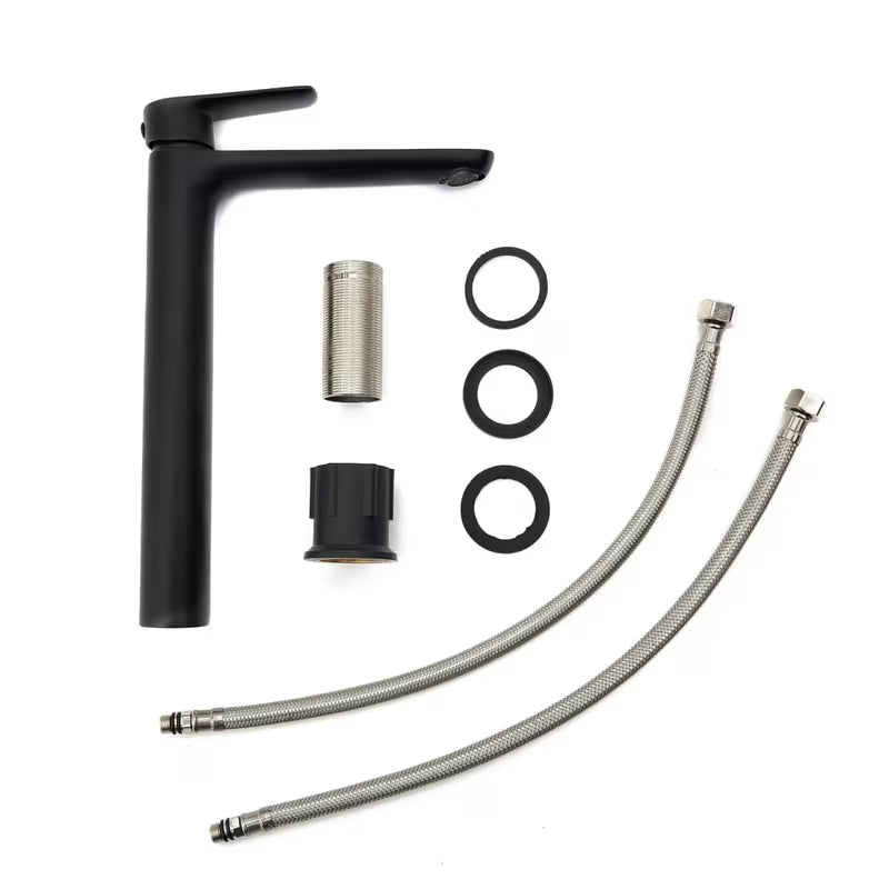 Visoka miješalica za Umivaonik SAT Mood u mat crnoj boji s ručicom