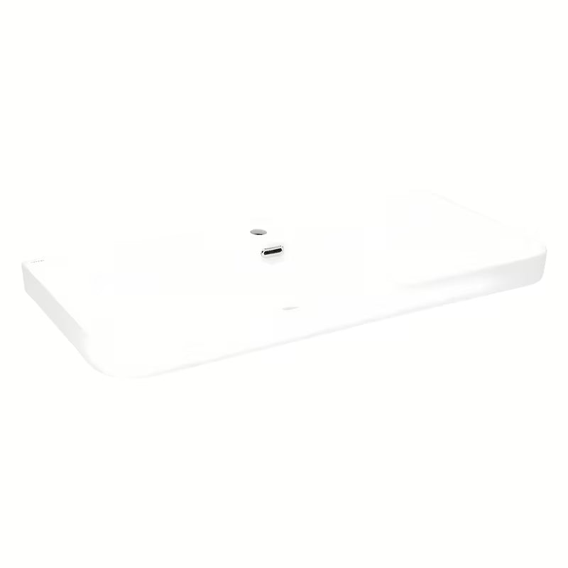 Namještajni keramički umivaonik SAT Fusion 100,6x46,3 cm u mat bijeloj boji s otvorom pro slavinu u sredini.