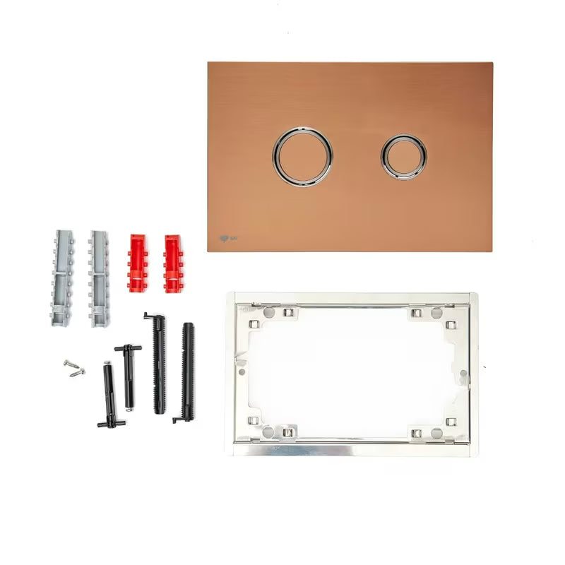 Tipka za Aktiviranje SAT u mat ružičasto-zlatnoj izvedbi s površinom Anti-fingerprint pro za instalacijske sustave