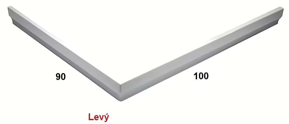 Bijela lijeva obloga za tuš kadu SAT Anima od akrila pro za oblaganje bočne strane tuš kade