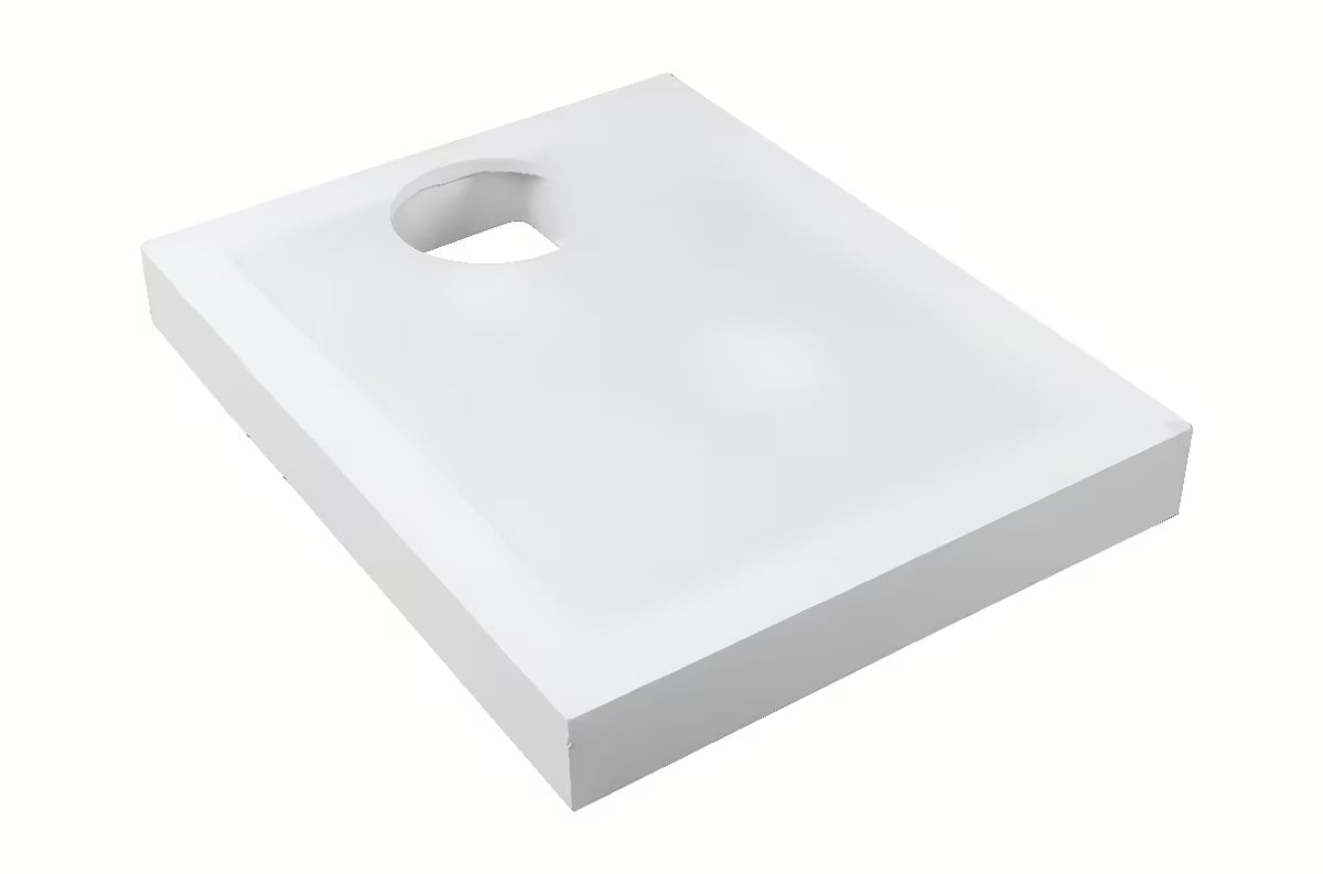 Bijeli polistirenski nosač SAT pro za tuš kadu od izdržljivog HDPS materijala.